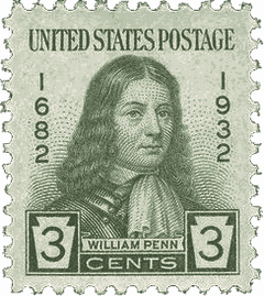 Vintage 1932 William Penn stamp